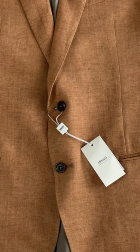 Armani Collezioni G LINE Lino Special Linen Suit Jacket Blazer Jacket Coat 54